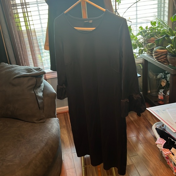 Esmara navy medium ruffle sleeve dress, NWOT, shift dress - Picture 6 of 7